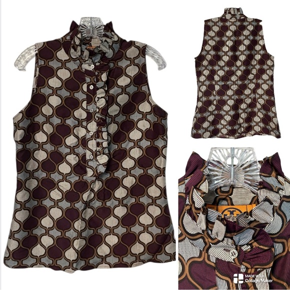 Tory Burch 100% silk shirt - Picture 1 of 7